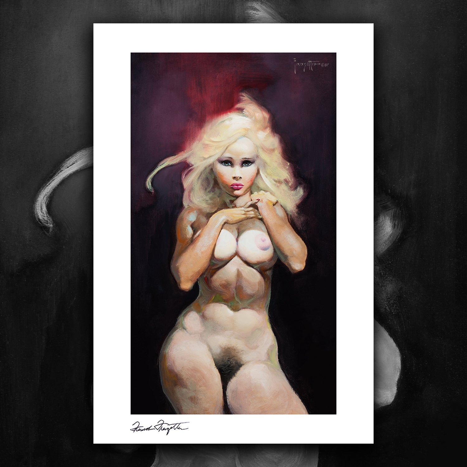 Temptation Giclée – Premium Museum-Quality Print Featuring Frank Frazetta’s Iconic Artwork