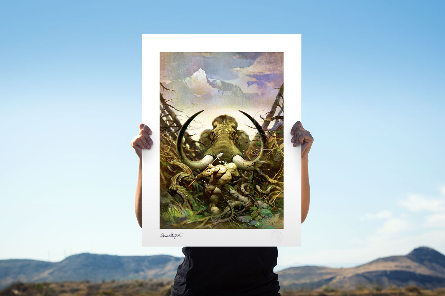 Sideshow Collectibles The Mammoth Fine Art Print – Frazetta Art Museum